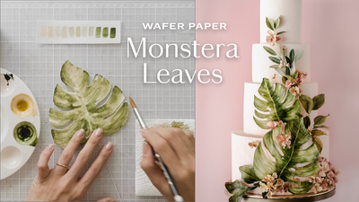 How to make Wafer Paper Monstera Leaves