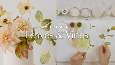 Wafer Paper Leaves and Vines for Cake Decorating